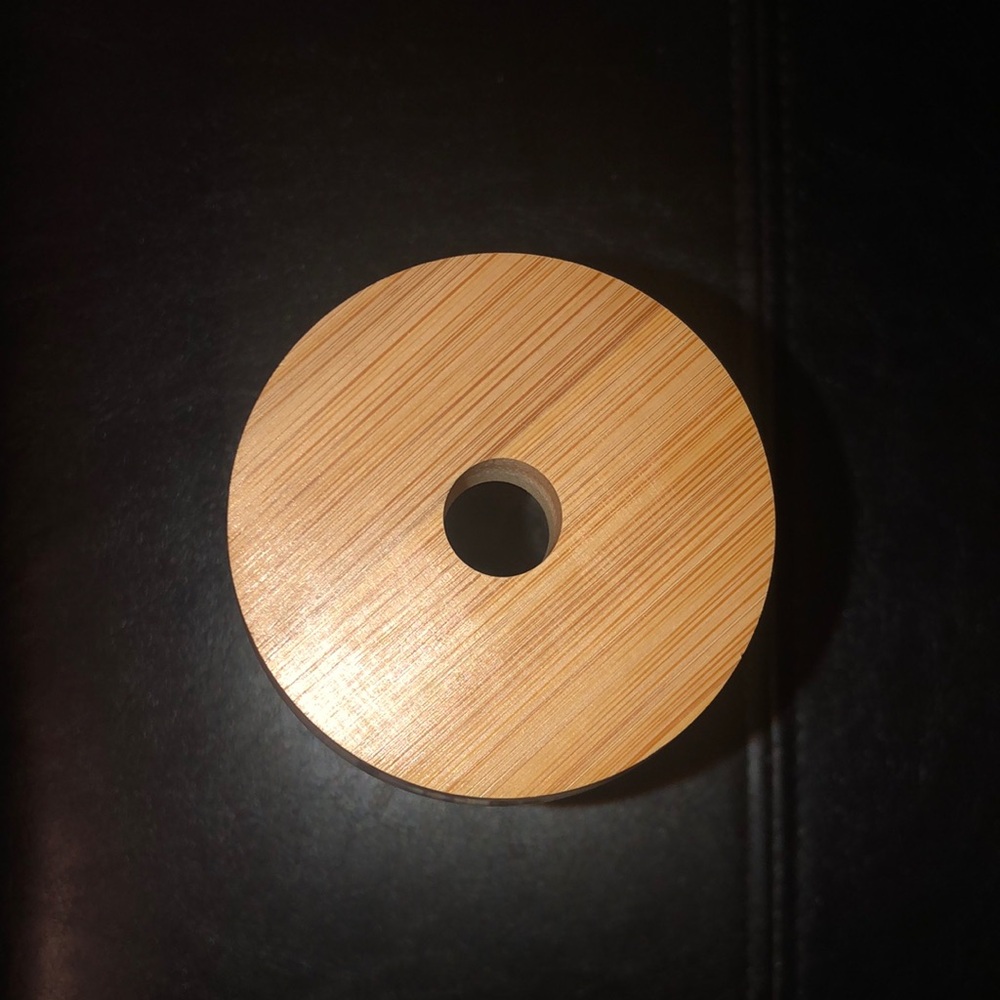 Drinking Glass /Jar with Bamboo Lid - Picture 5 of 9